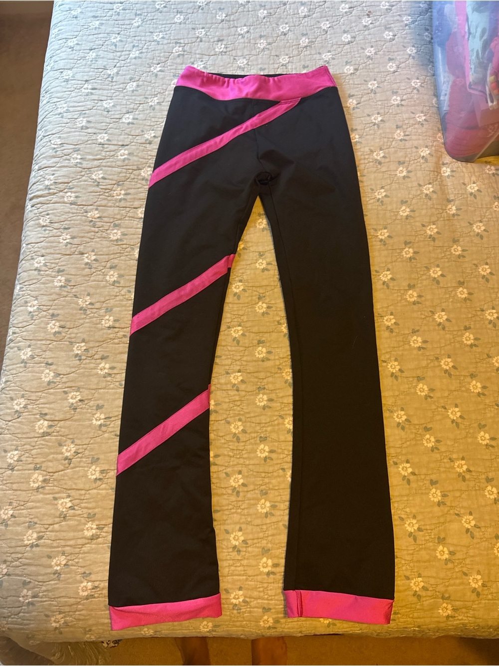 Youth Iceskating  Black Pants - Stretchy Comfort